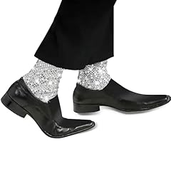 Silver sequin sock for sale  Delivered anywhere in USA 