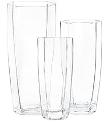 Galashield Glass Flower Vase Set of 3 Tall Clear Vases for sale  Delivered anywhere in Canada