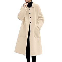 Camel pea coat for sale  Delivered anywhere in USA 