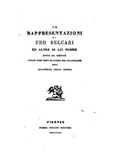 Rappresentazioni feo belcari for sale  Delivered anywhere in UK