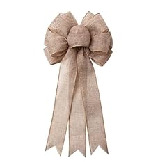Burlap bow rustic for sale  Delivered anywhere in UK