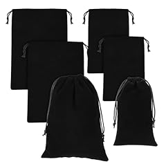 Black velvet drawstring for sale  Delivered anywhere in UK