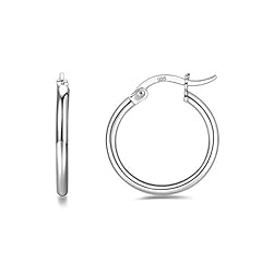 Sterling silver hoop for sale  Delivered anywhere in USA 
