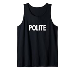 Polite tank top for sale  Delivered anywhere in UK