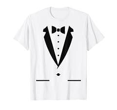 Tuxedo tshirt white for sale  Delivered anywhere in UK