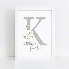 Personalised floral initial for sale  Delivered anywhere in UK