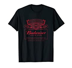 Budweiser label shirt for sale  Delivered anywhere in UK