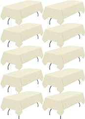Pack ivory tablecloths for sale  Delivered anywhere in USA 
