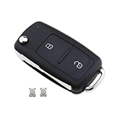 2 Button Car Folding Key Fob Case Replacement Housing, used for sale  Delivered anywhere in UK