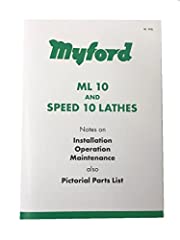 Myford manual ml10 for sale  Delivered anywhere in UK