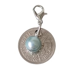 Silver sixpence crystal for sale  Delivered anywhere in UK