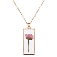 Pressed flower necklaces for sale  Delivered anywhere in UK