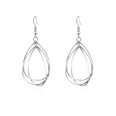 Elegant silver teardrop for sale  Delivered anywhere in UK