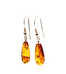 Baltic Amber Earrings For Women with Silver - Drop, used for sale  Delivered anywhere in UK