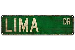 Street sign lima for sale  Delivered anywhere in UK
