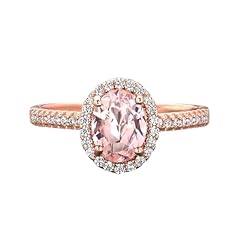 Oval morganite ring for sale  Delivered anywhere in USA 