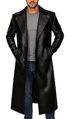 Genuine leather black for sale  Delivered anywhere in USA 