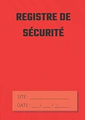 Registre sécurité journal d'occasion  Livré partout en France