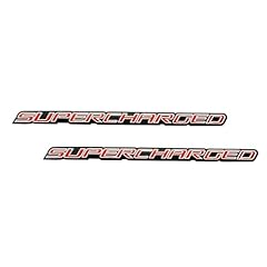 2pc supercharged emblem for sale  Delivered anywhere in USA 