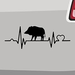 Herzschlag wildschwein aufkleb gebraucht kaufen  Wird an jeden Ort in Deutschland