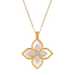 Gold clover necklaces for sale  Delivered anywhere in USA 