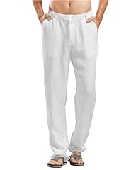 Lvcbl linen trousers for sale  Delivered anywhere in UK