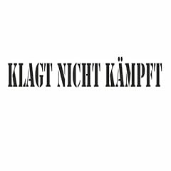 Klagt kämpft schriftzug gebraucht kaufen  Wird an jeden Ort in Deutschland