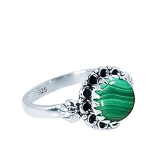 Anello malachite verde usato  Spedito ovunque in Italia 