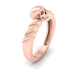 Memento Mori Inspired Skull Ring Solid 18k Rose Gold for sale  Delivered anywhere in Canada