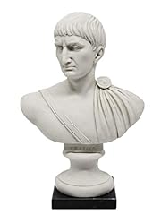 Statua Artistica da Collezione Fatta a Mano Alabastro Made in Italy Imperatori Romani Busto di Marco Aurelio Storia di Roma 