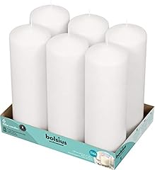 Bolsius white pillar for sale  Delivered anywhere in USA 