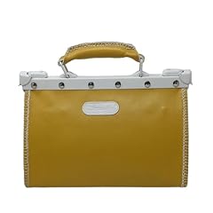Bauletto pelle ricamo usato  Spedito ovunque in Italia 