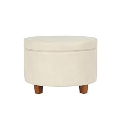 Homepop round leatherette for sale  Delivered anywhere in USA 