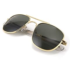FEISEDY Mens Aviator Sunglasses Polarized Military, used for sale  Delivered anywhere in USA 