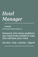 Hotel manager definition for sale  Delivered anywhere in UK