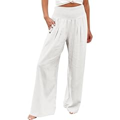 Uxxnjfg pantaloni lino usato  Spedito ovunque in Italia 