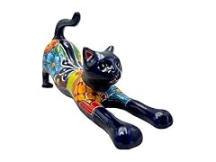 Talavera cat stretching for sale  Delivered anywhere in USA 