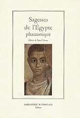 Sagesses egypte pharaonique d'occasion  Livré partout en France