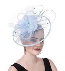 Sinamay flower feather for sale  Delivered anywhere in UK