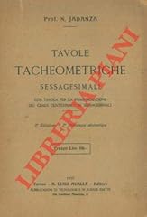 Tavole tacheometriche sessages usato  Spedito ovunque in Italia 