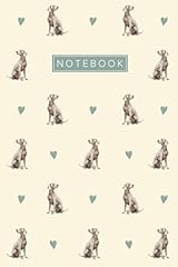 Weimaraner dog notebook for sale  Delivered anywhere in UK
