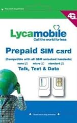Lycamobile sim anonima usato  Spedito ovunque in Italia 
