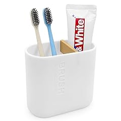 Toothbrush holder bamboo for sale  Delivered anywhere in USA 