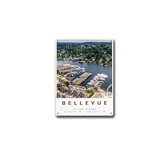 Zcnopesm tin signbellevue for sale  Delivered anywhere in USA 
