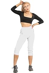 Women Capri Trousers Cropped Pants Ladies 3/4 Length for sale  Delivered anywhere in UK
