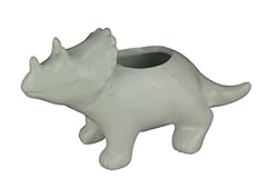 White ceramic triceratops for sale  Delivered anywhere in USA 