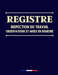 Registre inspection travail d'occasion  Livré partout en France