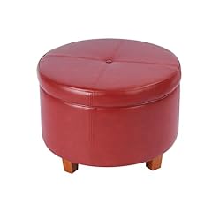 Homepop round leatherette for sale  Delivered anywhere in USA 