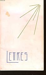 Lettres. d'occasion  Livré partout en France