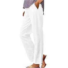 Cotton linen trouser for sale  Delivered anywhere in UK